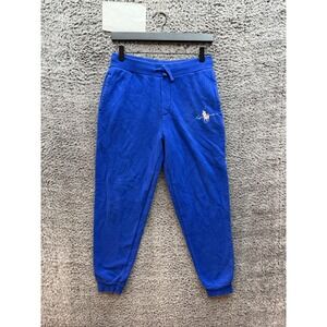 Polo Ralph Lauren Fleece Drawstring Jogger Sweatpants Blue Youth Size L 14-16